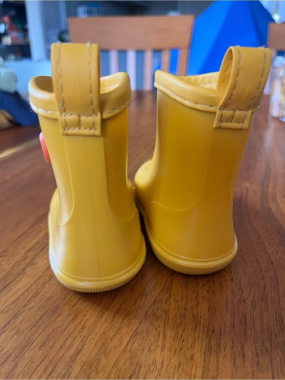 Tree Grandpa Baby Infant Toddler Yellow Rain Boots Size 5